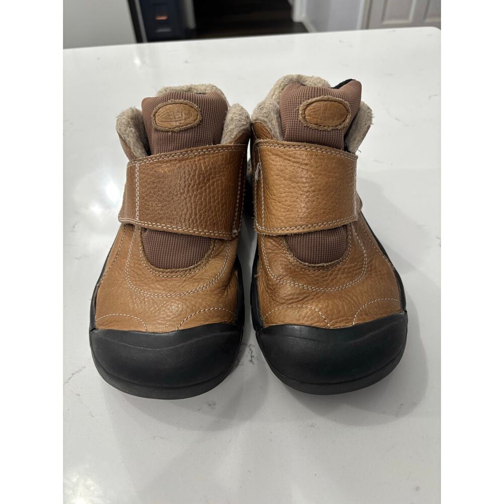 KEEN size 5Y Kootenay waterproof winter boots tan leather gorpcore outdoors - Picture 4 of 9